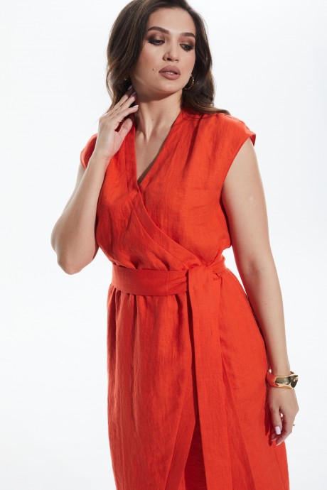 Платье MALI 422-034 оранжевый размер 48-56 #6