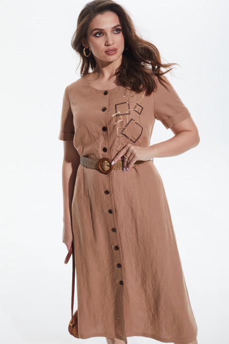 Платье MALI 422-035 какао размер 48-58 #2