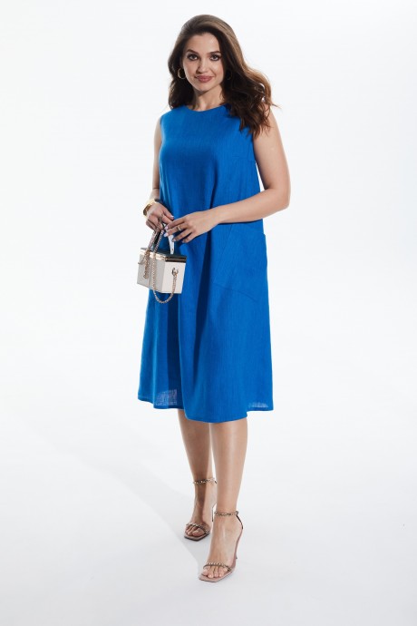 Платье MALI 422-051 синий размер 46-56 #1
