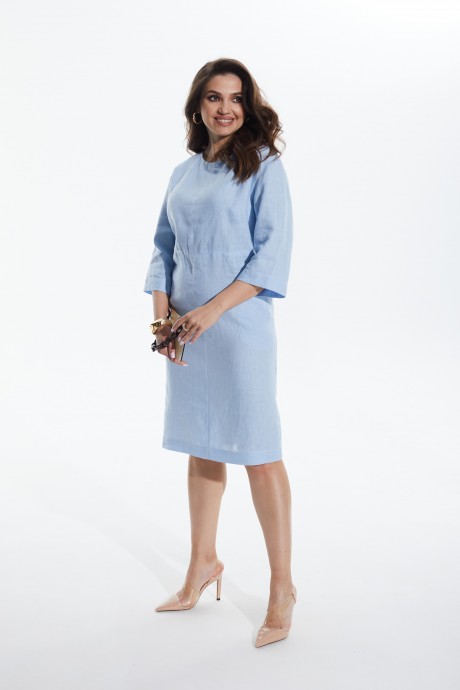 Платье MALI 422-058 голубой размер 48-58 #2