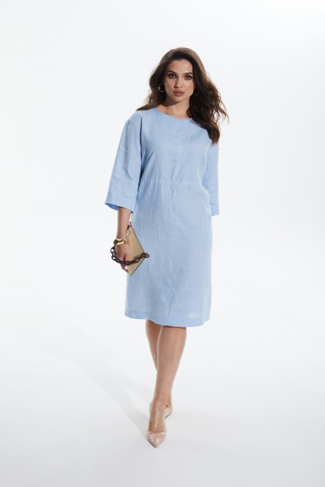 Платье MALI 422-058 голубой размер 48-58 #3
