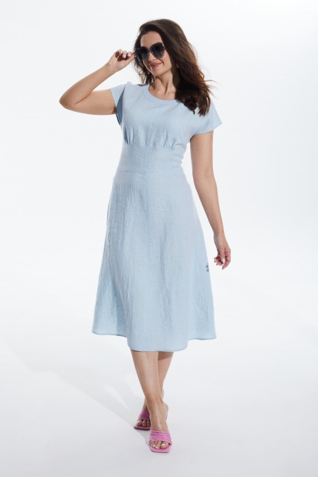 Платье MALI 422-061 голубой размер 46-54 #4
