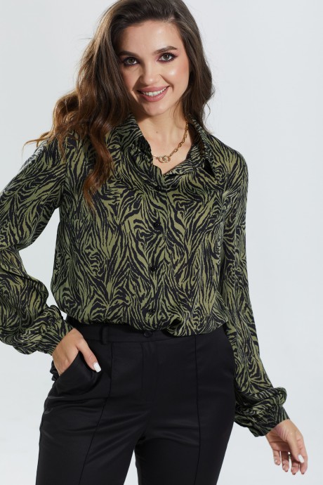 Блузка MALI 622-074 зеленый размер 48-58 #1