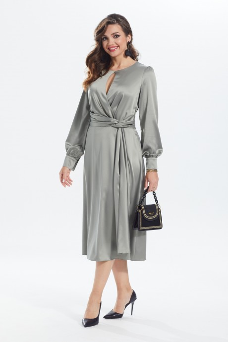 Платье MALI 422-084 олива размер 46-54 #6