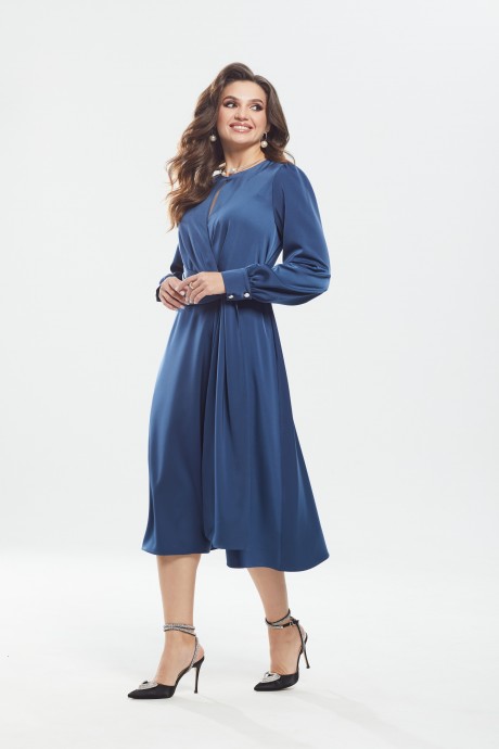 Платье MALI 422-084 синий размер 46-54 #1