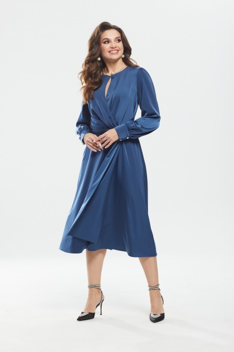 Платье MALI 422-084 синий размер 46-54 #3