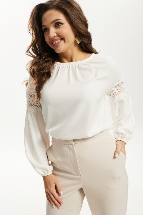 Блузка MALI 623-016 белый размер 48-58 #2