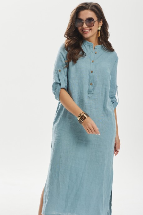 Платье MALI 423-004 голубой размер 48-56 #5