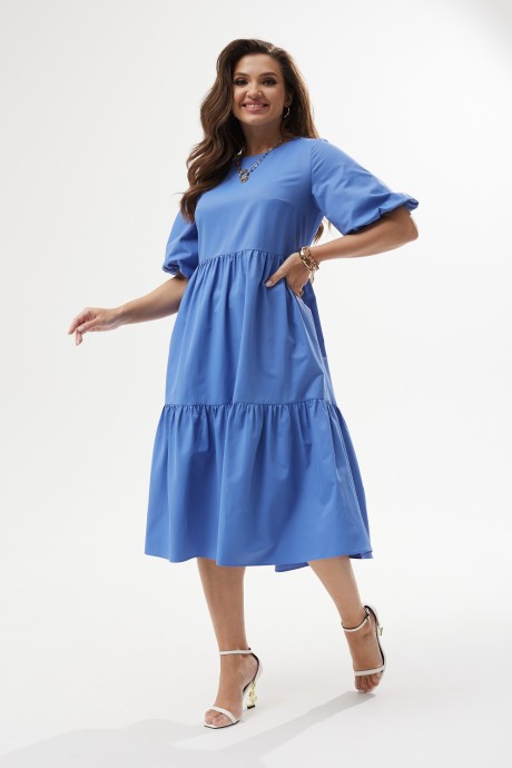 Платье MALI 423-012 голубой размер 46-56 #1