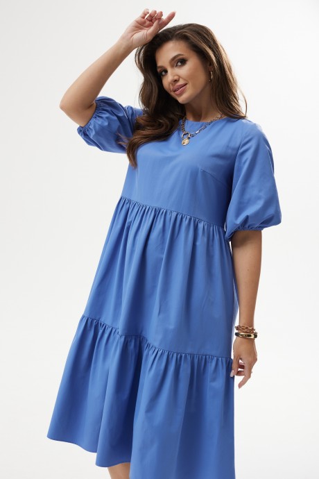 Платье MALI 423-012 голубой размер 46-56 #5