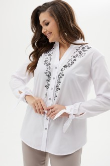Блузка MALI 623-044 белый, серый #1