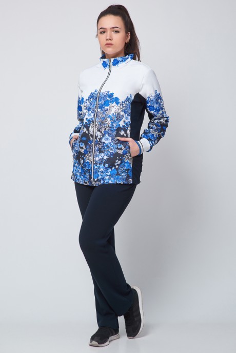 Спортивный костюм FOR REST (FORMAT) 11391 белый/синий размер 52-58 #2