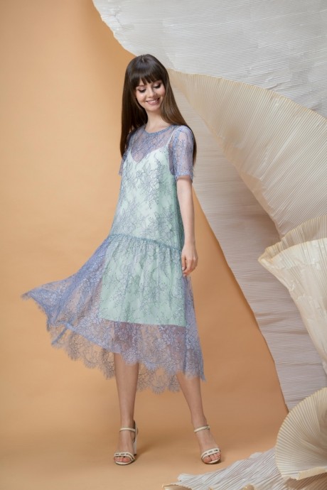 Вечернее платье Lokka 498 нежная бирюза размер 42-48 #1