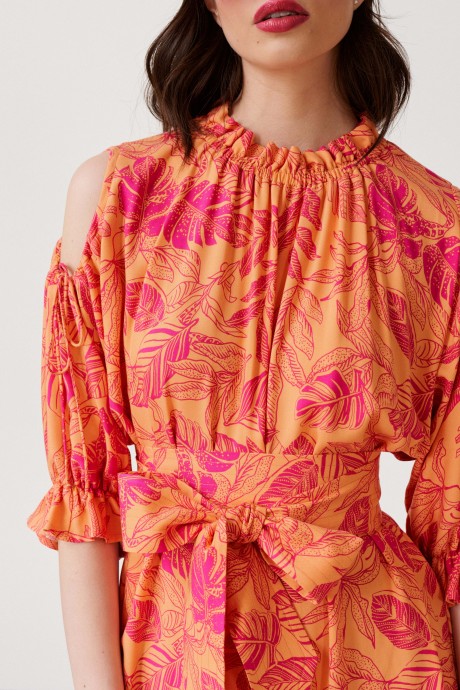 Платье Lokka 1146 оранжевый размер 44-48 #5