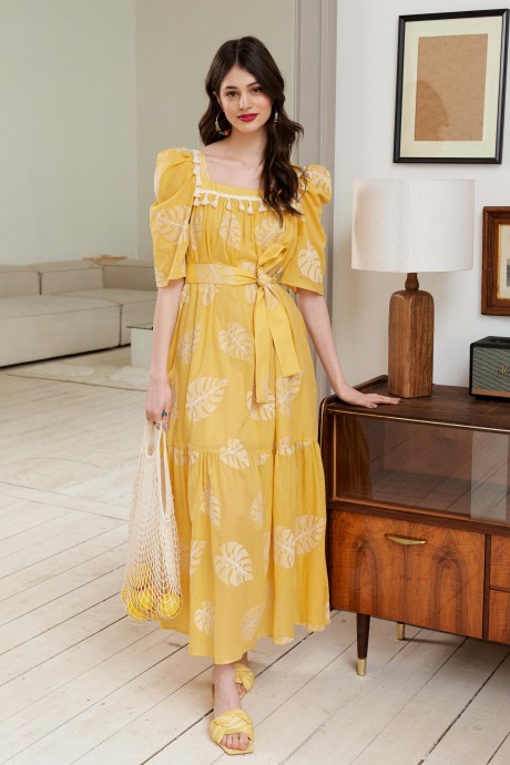Платье Lokka 1153 желтый размер 42-46 #2