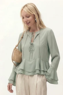 Блузка Lokka 1815 оливковый