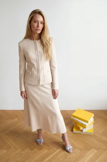 Юбочный костюм Lokka 1852 двойка бежевый