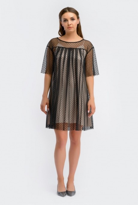 Вечернее платье LIBERTY 118 бежевый/черный размер 42-52 #1