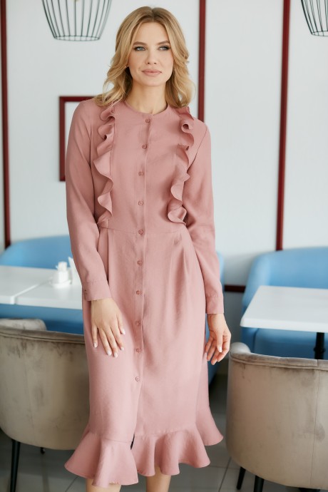 Платье LIBERTY 12103 розовый размер 42-52 #1