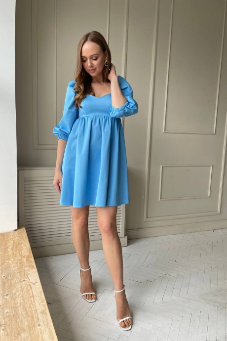Платье PUR PUR 942/5 голубой размер 42-46 #1