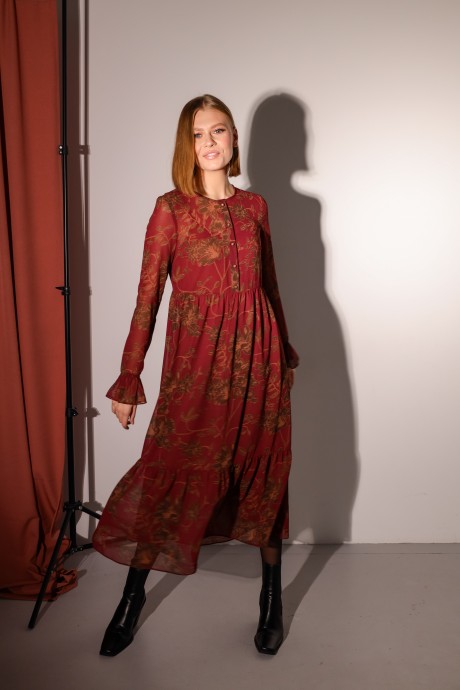 Платье PUR PUR 11-034/8 красный размер 42-52 #4