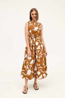 Платье PUR PUR 11-293/1 коричнево-белый #1