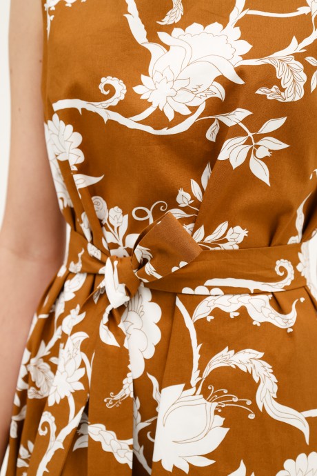 Платье PUR PUR 11-293/1 коричнево-белый размер 42-46 #3