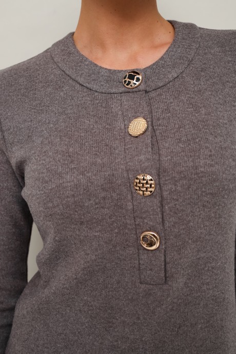 Платье PUR PUR 11-316 /1 серый размер 42-48 #5