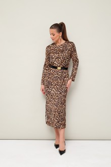 Вечернее платье PUR PUR 11-247 /4 принт лео #1