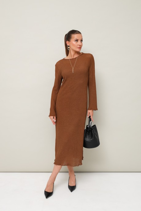 Платье PUR PUR 11-350 коричневый размер 42-50 #1