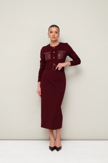 Платье PUR PUR 11-418 /2 бордовый #1
