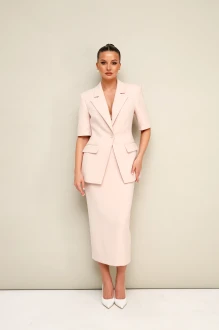 Юбочный костюм PUR PUR 11-453 пудра