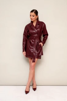 Юбочный костюм PUR PUR 11-472 бордовый