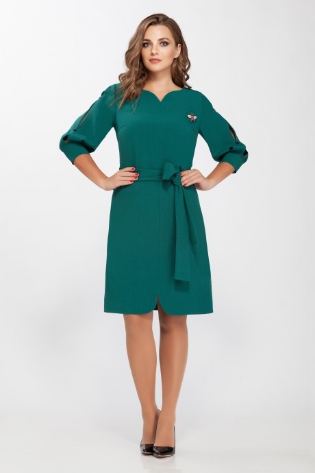 Платье Beautiful&Free 1401 зелёный размер 48-52 #1