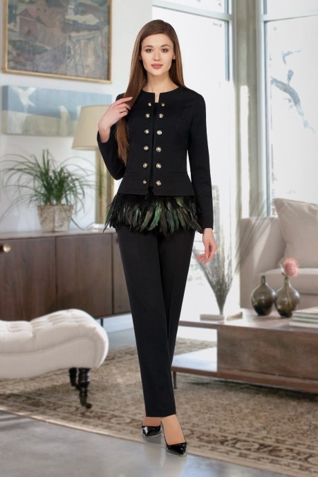 Beautiful&Free 1826 чёрный перья #1