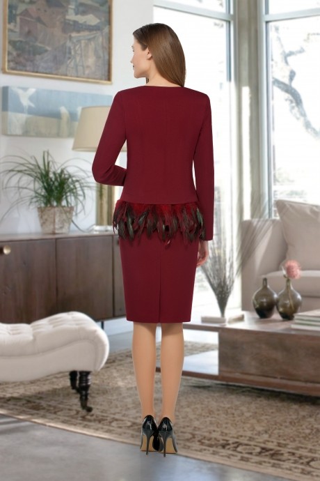 Beautiful&Free 1836 марсала перья #2