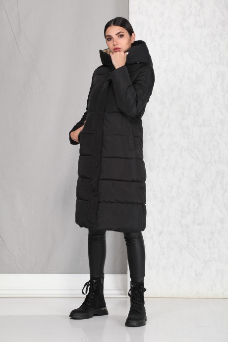 Пальто Beautiful&Free 4000 чёрный размер 42-50 #1