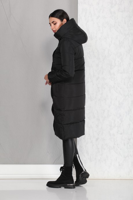 Пальто Beautiful&Free 4000 чёрный размер 42-50 #7