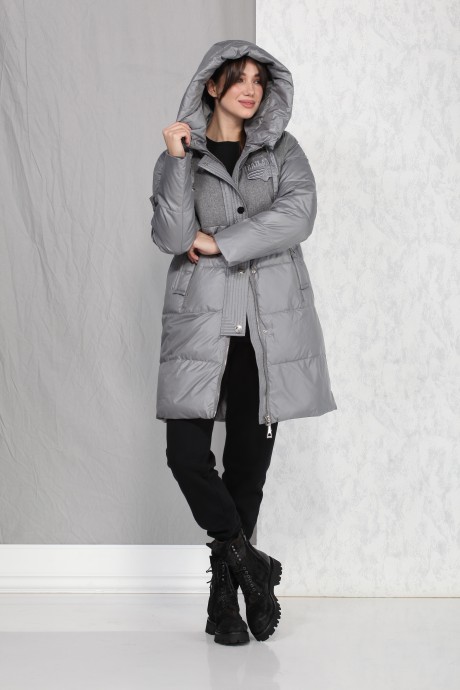 Пальто Beautiful&Free 4016 серый размер 44-52 #2