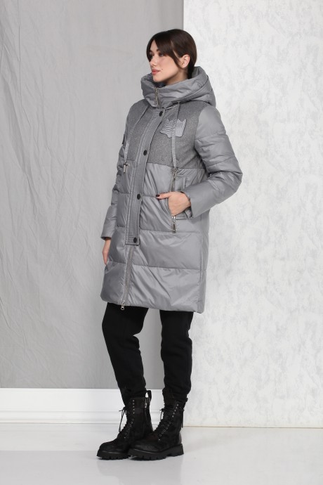 Пальто Beautiful&Free 4016 серый размер 44-52 #4