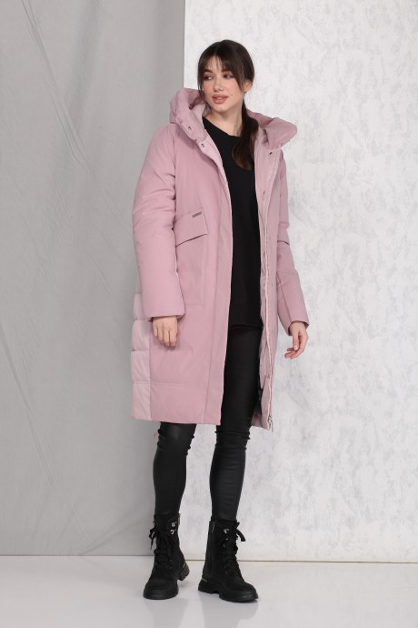Пальто Beautiful&Free 4025 розовый размер 42-50 #2