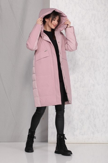 Пальто Beautiful&Free 4025 розовый размер 42-50 #3