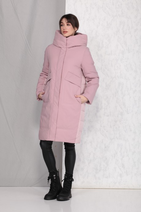Пальто Beautiful&Free 4025 розовый размер 42-50 #4