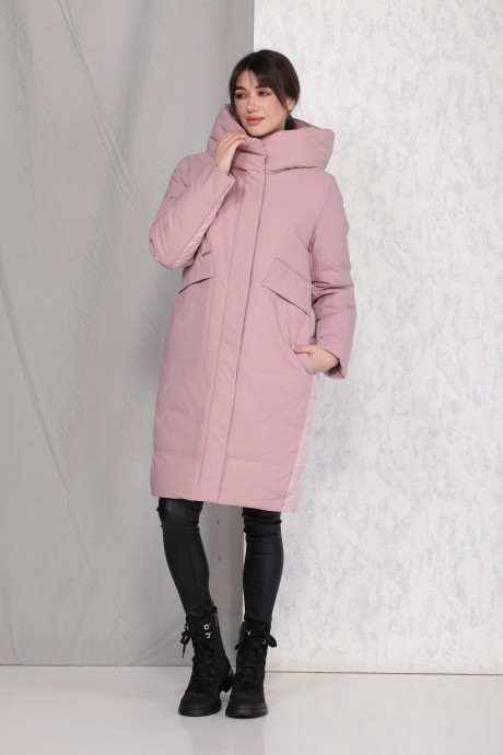 Пальто Beautiful&Free 4025 розовый размер 42-50 #5