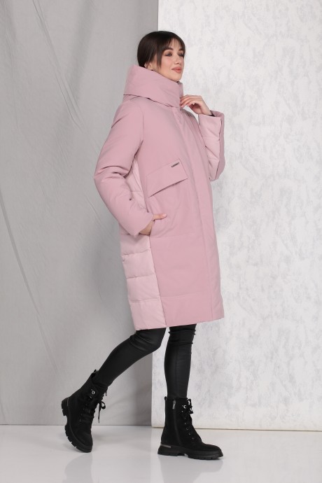 Пальто Beautiful&Free 4025 розовый размер 42-50 #6