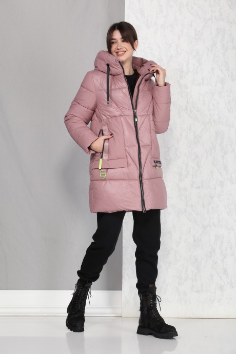Пальто Beautiful&Free 4018 розовый размер 44-54 #3