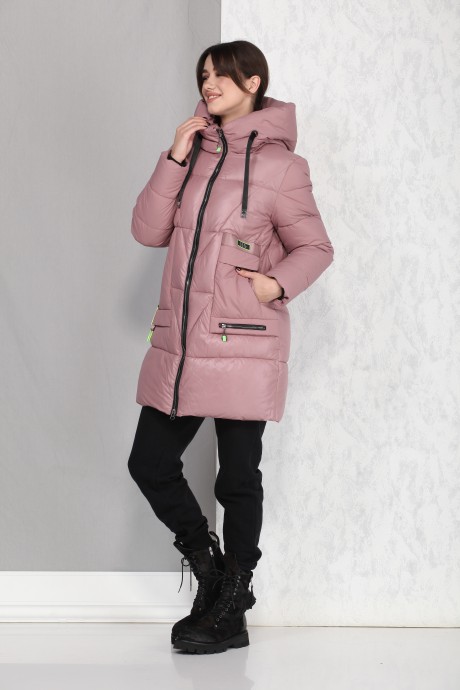 Пальто Beautiful&Free 4018 розовый размер 44-54 #5