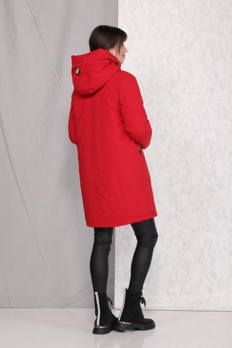 Пальто Beautiful&Free 4023 красный размер 42-50 #8