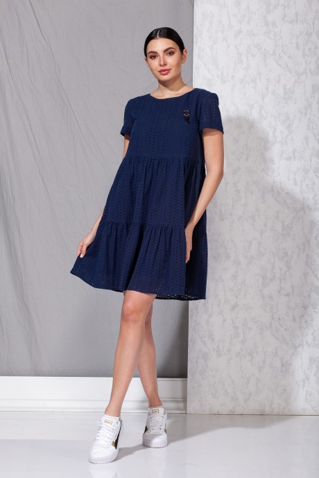 Платье Beautiful&Free 3031 синий размер 42-48 #3