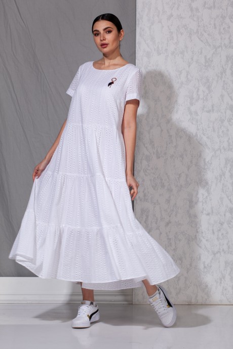 Платье Beautiful&Free 3032 белый размер 48-54 #1